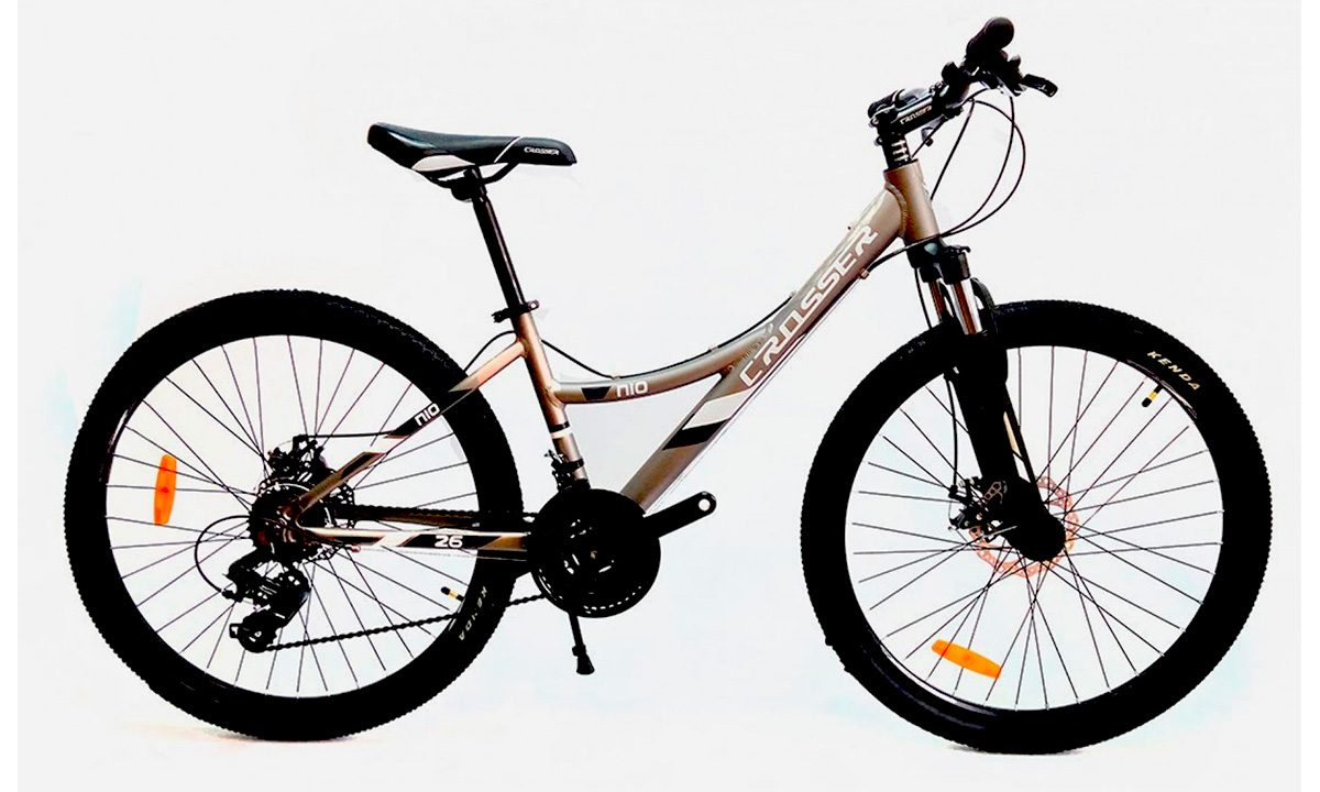 Велосипед Crosser Nio Stels 26" 2021, размер XS, серый